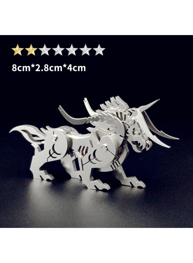 Steel Warcraft 3D Metal Jigsaw Puzzle Assembled Model Stall Adult Children Handmade DIY Gift Educational Toys-Color:【Gluttonous】 Diy/finished Product Please Note - Image 1
